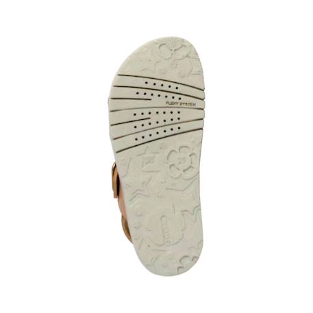 Sandales en cuir à brides Biscuit+Rose 12 - vertbaudet enfant 