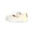 Ballerines enfant confortables à bout rond avec fermeture scratch et semelle plate Blanc+Nude 2 - vertbaudet enfant 