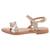 Sandales en cuir  à brides Nude+Tan multi 2 - vertbaudet enfant 