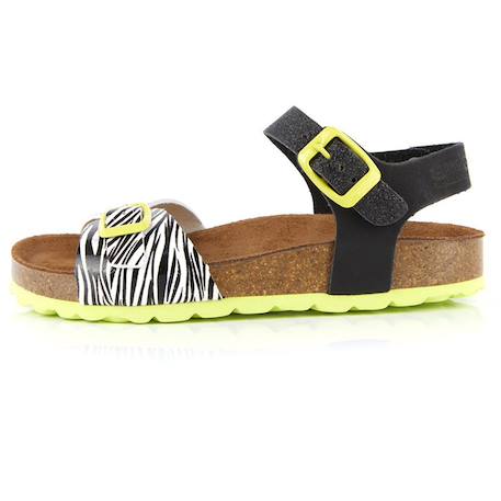 Sandales  vernis  à brides Noir jaune 2 - vertbaudet enfant 