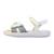 Sandales  à scratch Blanc argent+Noir+Platinium 2 - vertbaudet enfant 