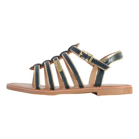 Sandales en cuir  à brides Marine+Tan 2 - vertbaudet enfant 