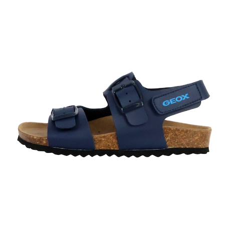 Sandales en cuir  à scratch Navy 2 - vertbaudet enfant 