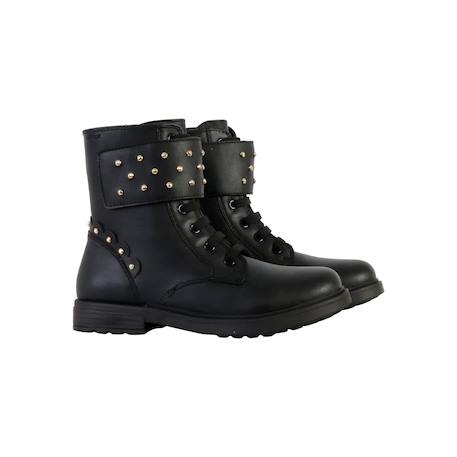 Bottines  à scratch Noir 3 - vertbaudet enfant 