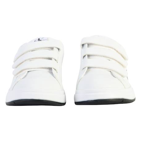 Baskets basses à scratch Blanc noir 5 - vertbaudet enfant 