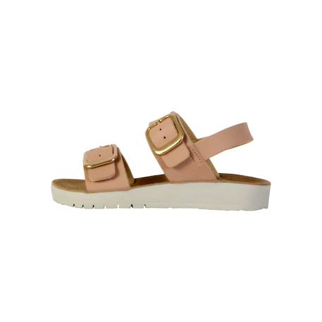 Sandales en cuir à brides Biscuit+Rose 8 - vertbaudet enfant 