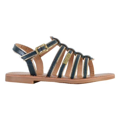 Sandales en cuir  à brides Marine+Tan 1 - vertbaudet enfant 