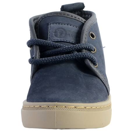 Baskets montantes  à lacets Marine 4 - vertbaudet enfant 
