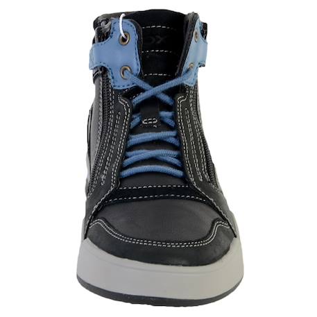 Baskets montantes  à lacets  velours Black avio+Navy lt brown 4 - vertbaudet enfant 