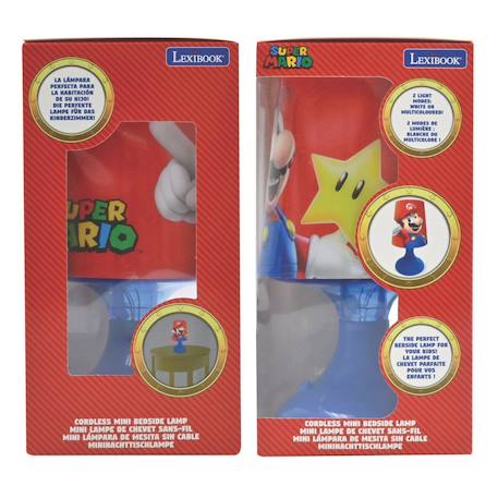 Mini lampe de chevet veilleuse sans fil super mario Rouge 4 - vertbaudet enfant 