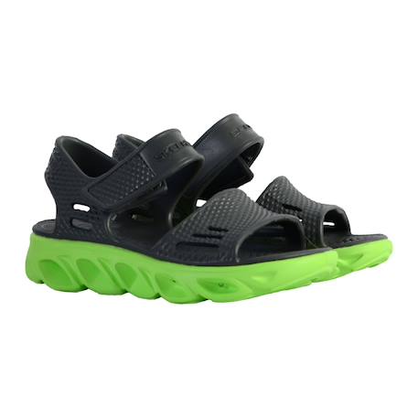 Sandales  à scratch Charbon citron vert 3 - vertbaudet enfant 