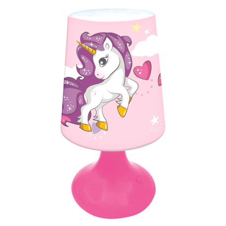 Mini lampe de chevet veilleuse sans fil licorne Rose 1 - vertbaudet enfant 