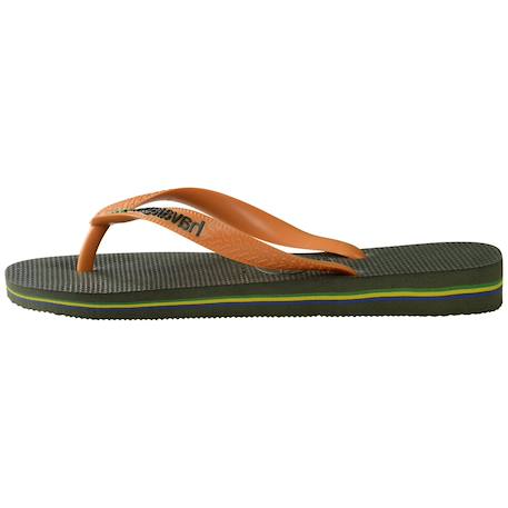 Tongs  à brides Black black+Blanc+Green olive vibrant+Vert 11 - vertbaudet enfant 