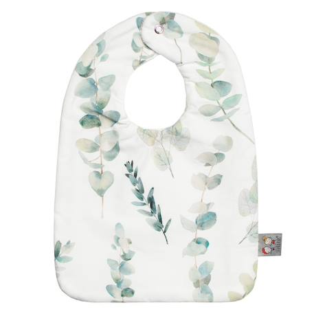 Bavoir en coton eucalyptus Eucalyptus, vert, gris 1 - vertbaudet enfant 