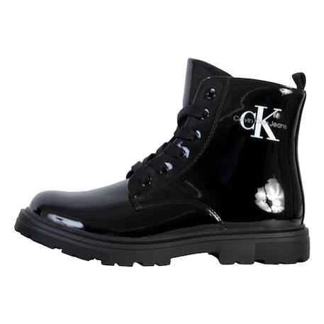 Bottines  à lacets Noir 2 - vertbaudet enfant 