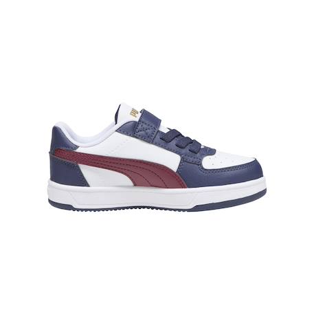 Baskets basses à scratch Blanc+Blanc marine or+Blanc rouge fire bleu 7 - vertbaudet enfant 