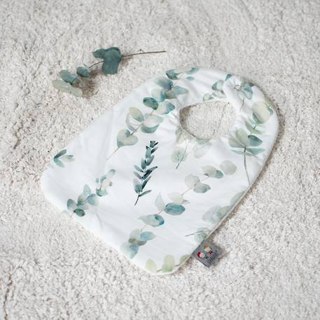 Bavoir en coton eucalyptus Eucalyptus, vert, gris 2 - vertbaudet enfant 