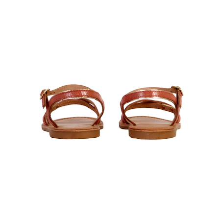 Sandales en cuir  à brides Rose 4 - vertbaudet enfant 