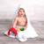 Ma première cape de bain en coton et bambou stella Stella, imprimé étoiles blanc, gris 2 - vertbaudet enfant 