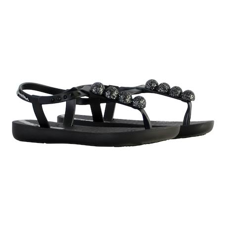 Sandales  à brides Noir noir+Rouge rouge 3 - vertbaudet enfant 