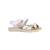 Sandales en cuir  à scratch Blanc+Blanc c1000 3 - vertbaudet enfant 