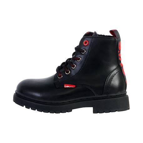 Bottines  à lacets Noir 2 - vertbaudet enfant 