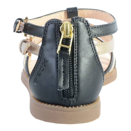 Sandales  vernis  à brides Blanc rose claire+Noir platinium+Rose 9 - vertbaudet enfant 