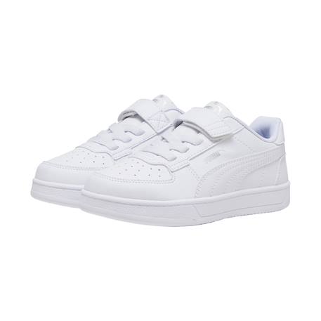Baskets basses  à scratch Blanc+Blanc rouge fire bleu+Puma noir puma blanc 3 - vertbaudet enfant 