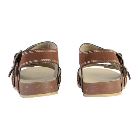 Sandales  à brides Marron sombre 4 - vertbaudet enfant 