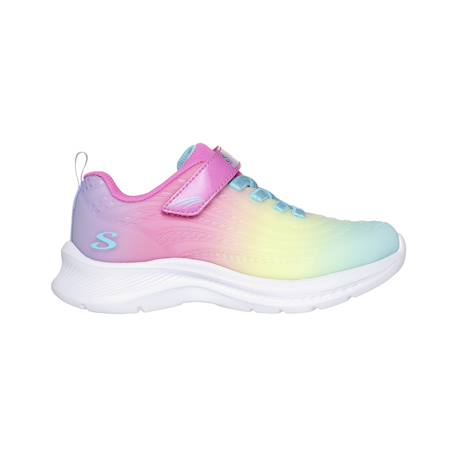Baskets basses  à scratch Rose multi+Turquoise multi 1 - vertbaudet enfant 