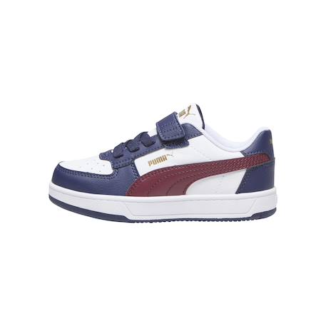 Baskets basses à scratch Blanc+Blanc marine or+Blanc rouge fire bleu 8 - vertbaudet enfant 
