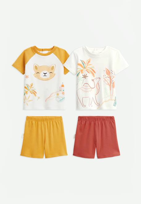 Lot de 2 pyjamas enfant liwa Jaune 1 - vertbaudet enfant 