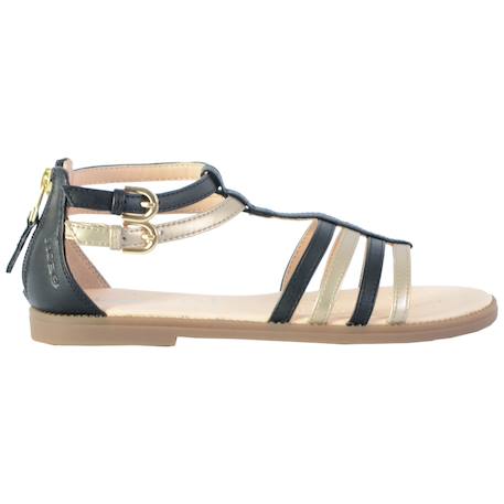 Sandales  vernis  à brides Blanc rose claire+Noir platinium+Rose 7 - vertbaudet enfant 