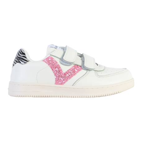 Baskets basses  à scratch Leopard+Petalo+Rose 13 - vertbaudet enfant 