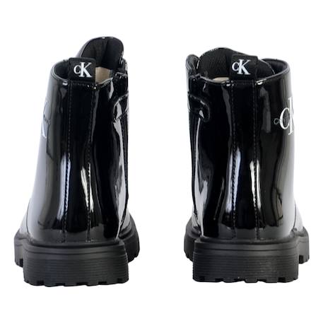 Bottines  à lacets Noir 4 - vertbaudet enfant 