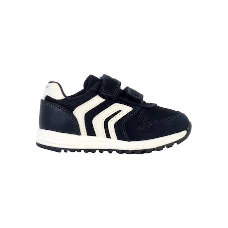 Baskets basses  à scratch Marine blanc 1 - vertbaudet enfant 