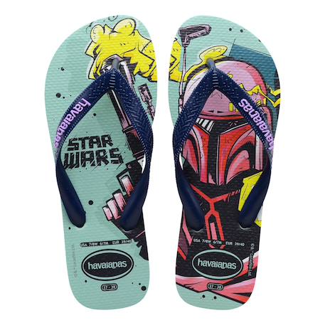 Tongs Star wars Clay bleu marine+Noir blanc+Noir jaune+Orange 2 - vertbaudet enfant 