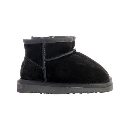 Bottines en cuir à enfiler Noir 3 - vertbaudet enfant 