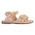 Sandales en cuir  à brides Rose multi 4 - vertbaudet enfant 