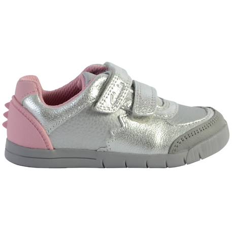 Baskets basses à scratch Argent 1 - vertbaudet enfant 