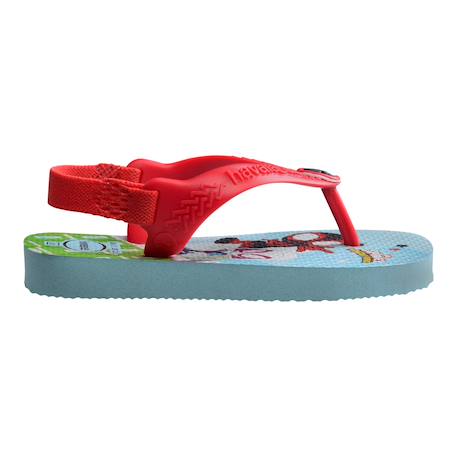 Tongs  à élastiques Bleu rouge 3 - vertbaudet enfant 