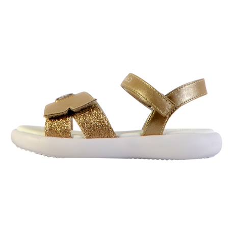Sandales  à scratch Blanc argent+Noir+Platinium 11 - vertbaudet enfant 