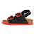 Mules en cuir  à brides Bleu marine+Noir rouge 7 - vertbaudet enfant 