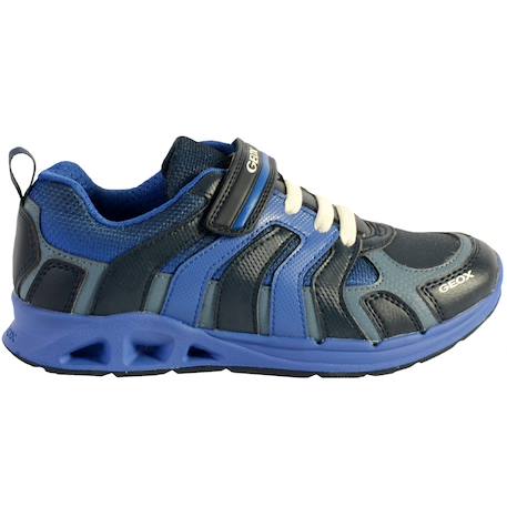 Baskets basses  à lacets  velours Navy royal 1 - vertbaudet enfant 