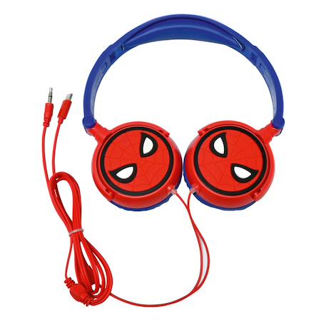 Casque stéréo filaire pliable avec limitation de volume d'écoute spiderman MULTICOLORE 2 - vertbaudet enfant 