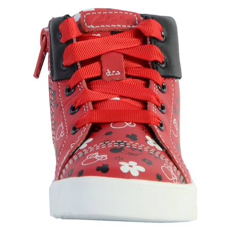 Baskets montantes  à lacets  velours T rouge 4 - vertbaudet enfant 