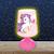 Mini lampe de chevet veilleuse sans fil licorne Rose 2 - vertbaudet enfant 