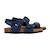 Sandales en cuir  à scratch Navy 3 - vertbaudet enfant 