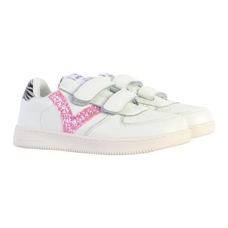 Baskets basses  à scratch Leopard+Petalo+Rose 15 - vertbaudet enfant 