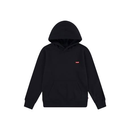 Sweat à capuche enfant Noir 1 - vertbaudet enfant 